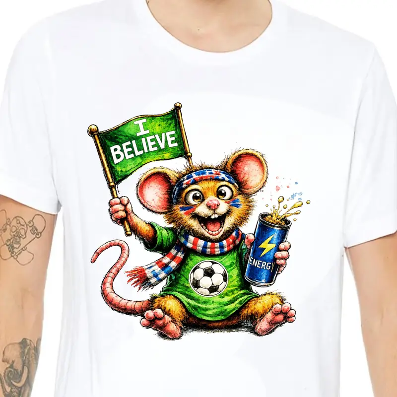 Funny Rat Soccer Shirt — view 3