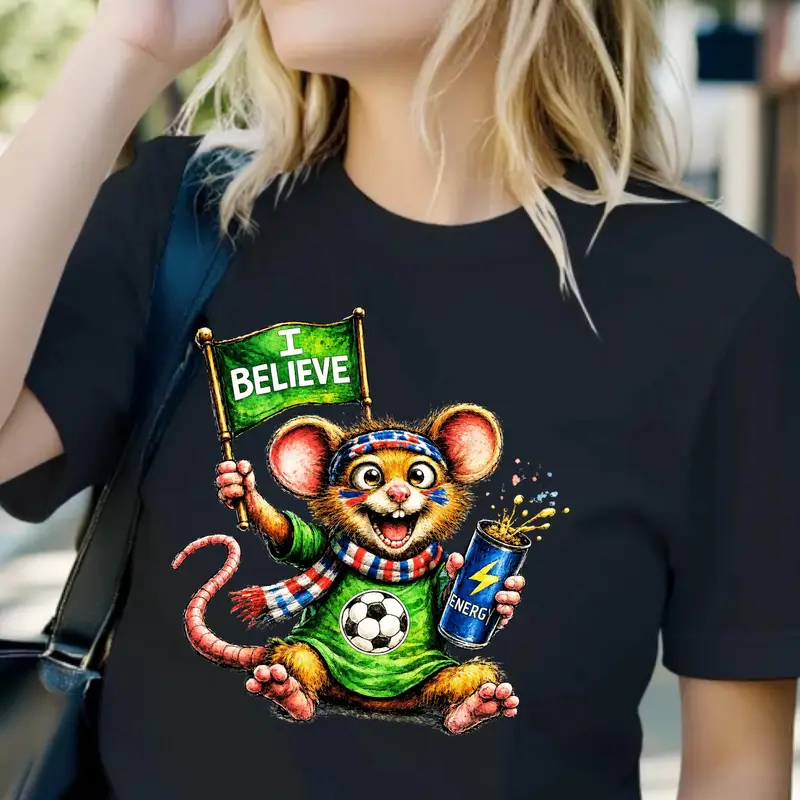 Funny Rat Soccer Shirt — view 4