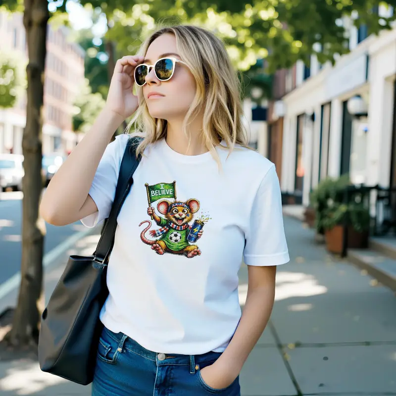 Funny Rat Soccer Shirt — view 9