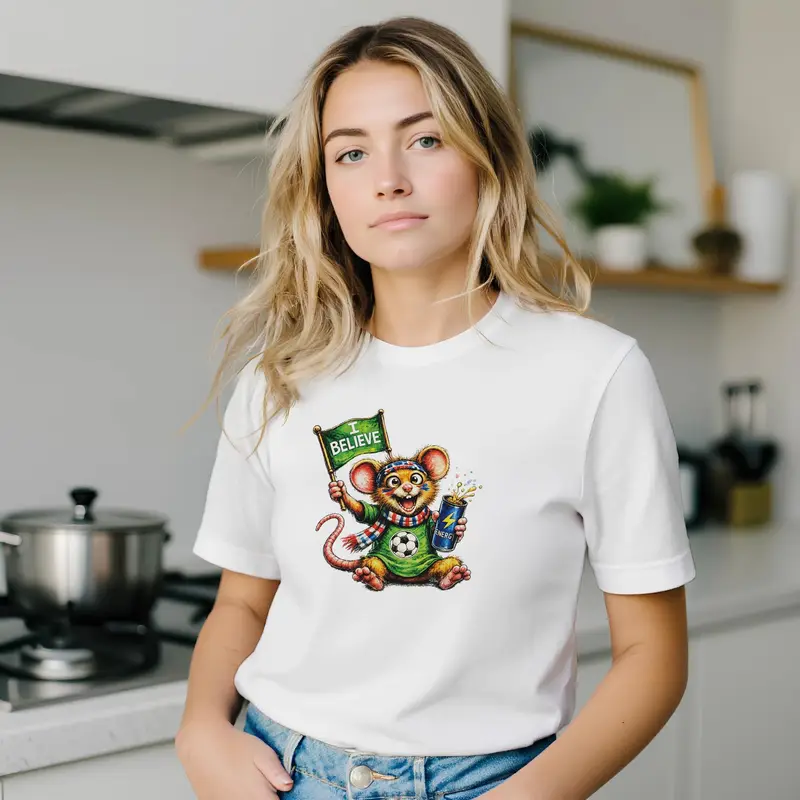 Funny Rat Soccer Shirt — view 10
