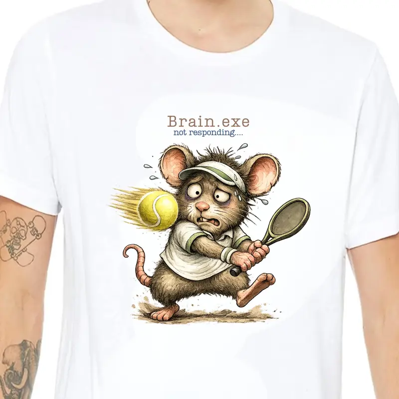 Funny Rat Tennis Shirt — view 2