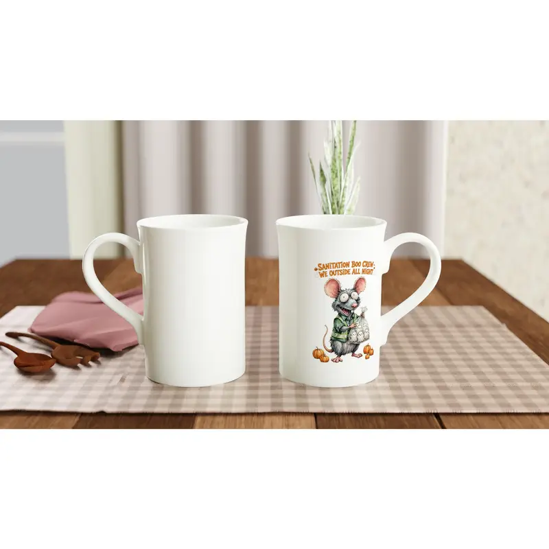 Funny Sanitation Worker Halloween Mug — view 6
