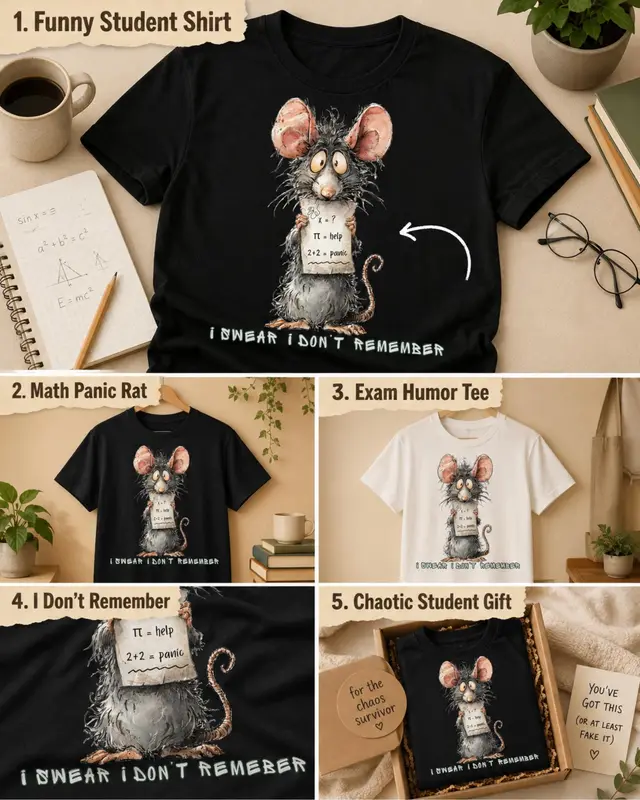 Funny Student Shirt — view 6