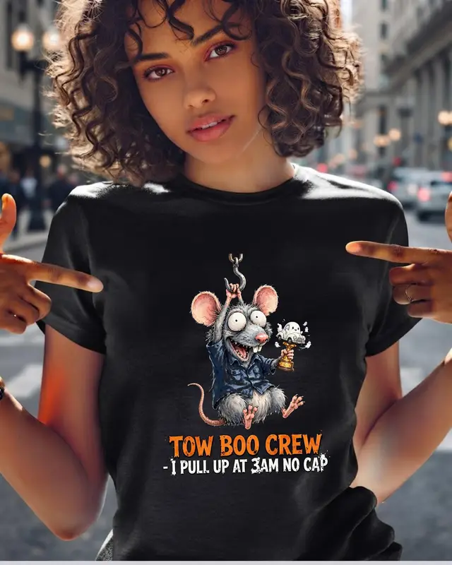 Funny Tow Truck Driver Halloween Shirt — view 2