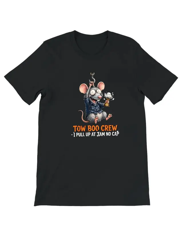 Funny Tow Truck Driver Halloween Shirt — view 5