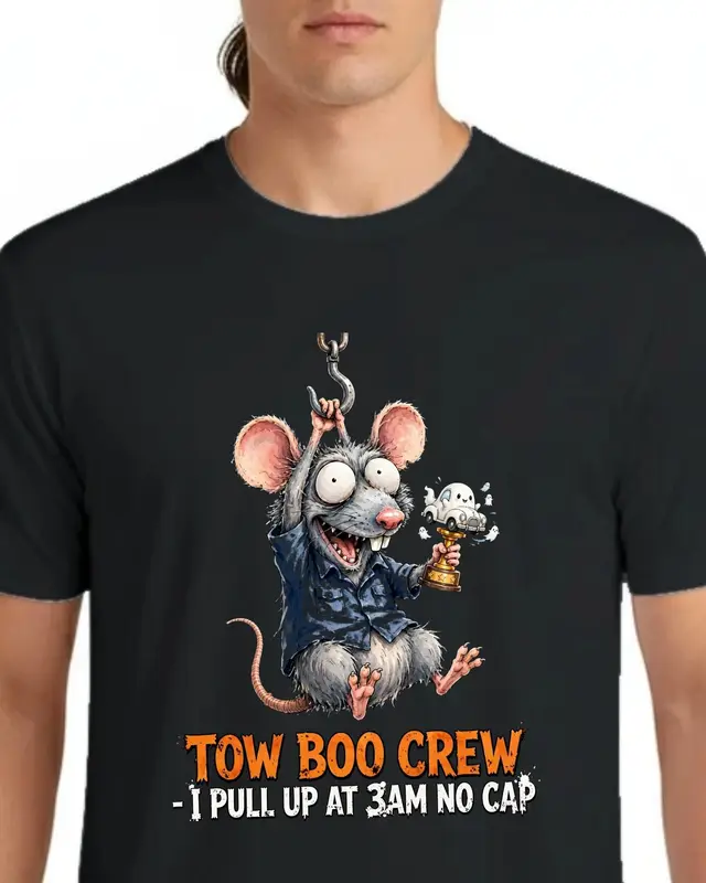 Funny Tow Truck Driver Halloween Shirt — view 7