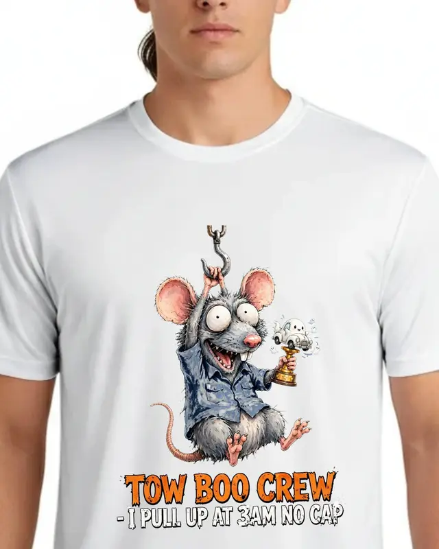 Funny Tow Truck Driver Halloween Shirt — view 8