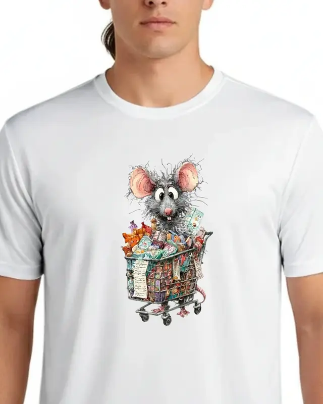 Grocery Shopping Rat Shirt — view 2