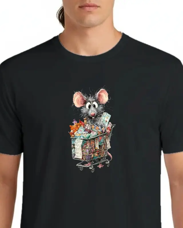 Grocery Shopping Rat Shirt — view 3