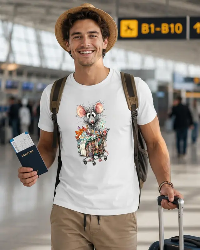 Grocery Shopping Rat Shirt — view 6