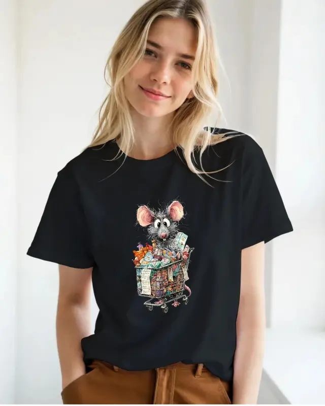Grocery Shopping Rat Shirt — view 7