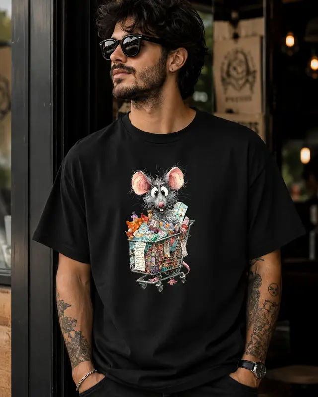 Grocery Shopping Rat Shirt — view 10