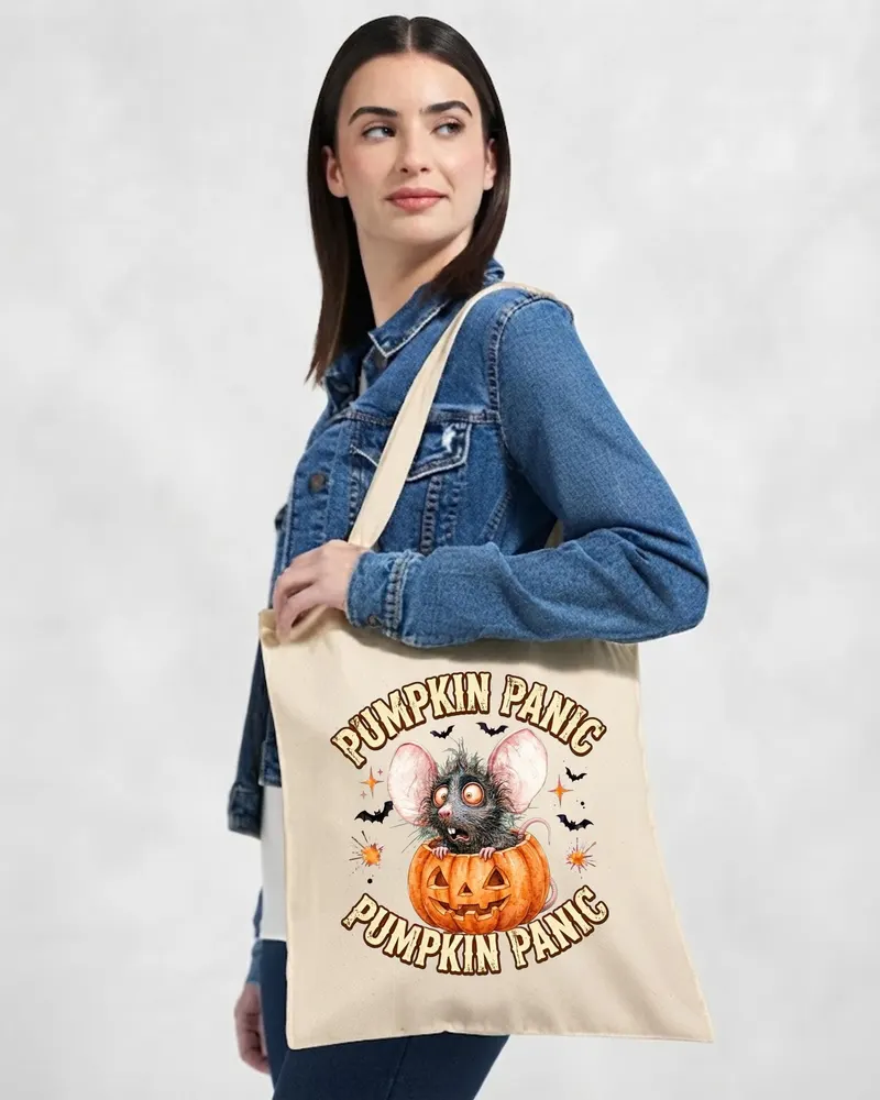 Halloween Rat Tote Bag — hand-drawn rat design