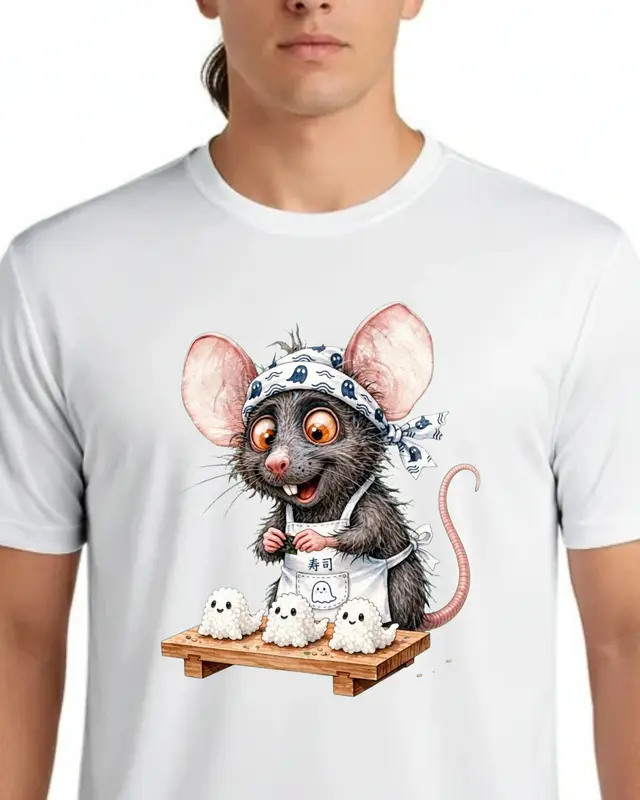 Halloween Sushi Rat Shirt — view 2