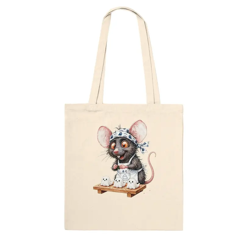 Halloween Sushi Rat Tote Bag — view 5