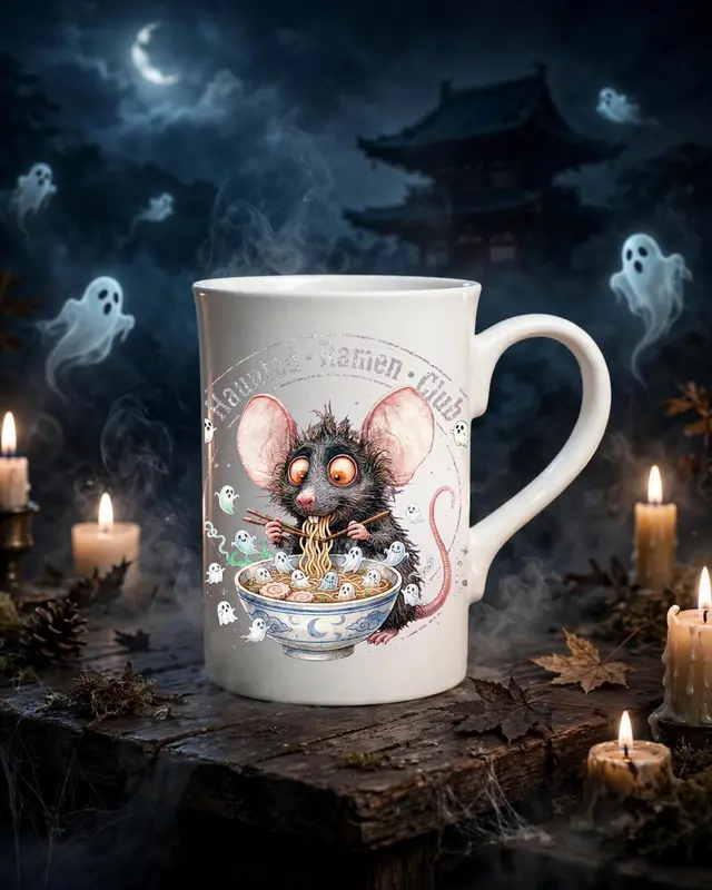 Haunted Ramen Club Mug — view 2