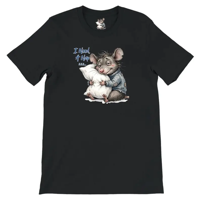 I Need A Nap Rat Shirt — view 4