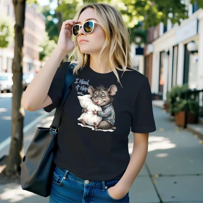 I Need A Nap Rat Shirt — view 6