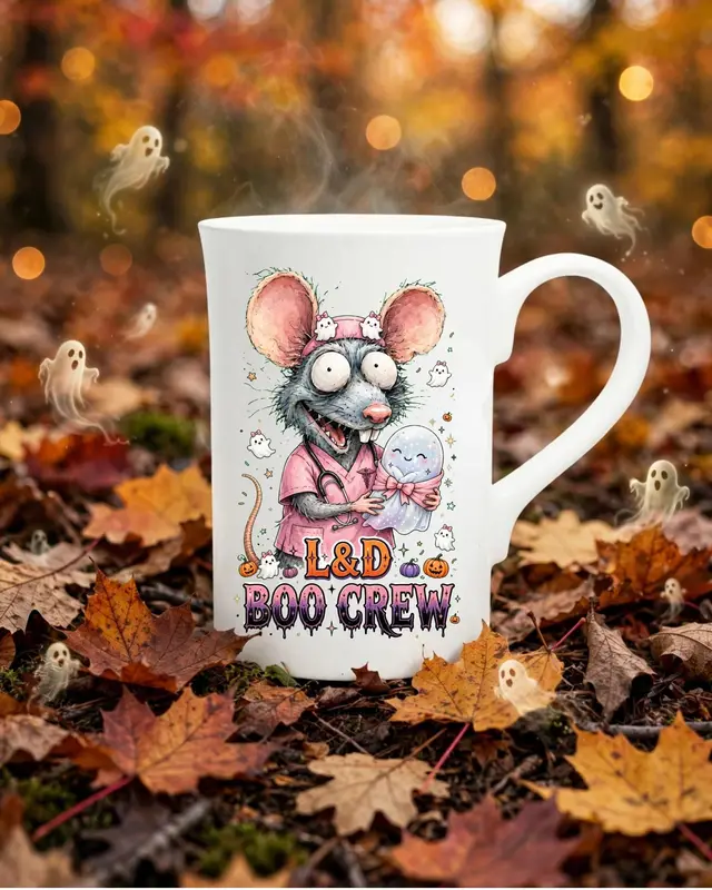 L&D Boo Crew Halloween Porcelain Mug — view 6