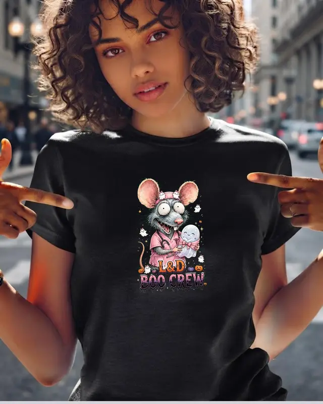 Labor and Delivery Nurse Halloween Shirt — view 2