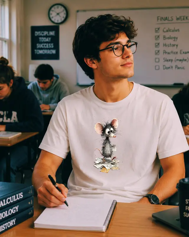 Overwhelmed Student Tee — view 10