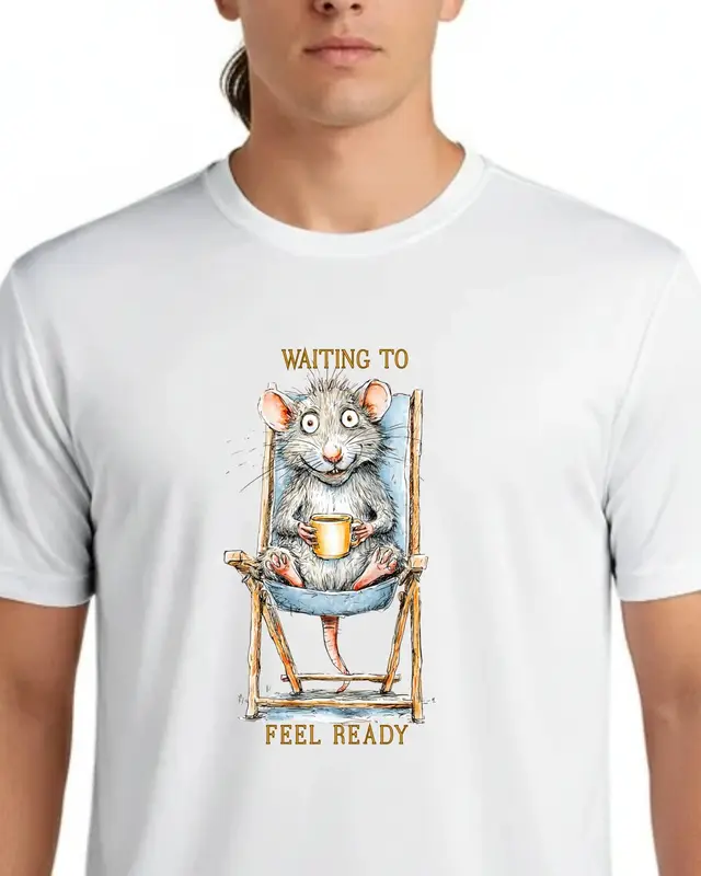 Procrastination Rat T-Shirt — view 2