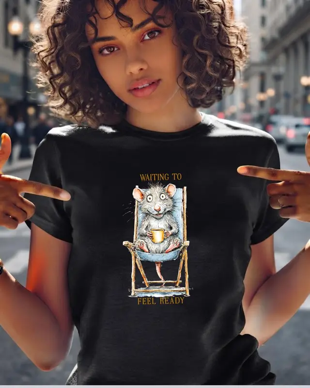 Procrastination Rat T-Shirt — view 5