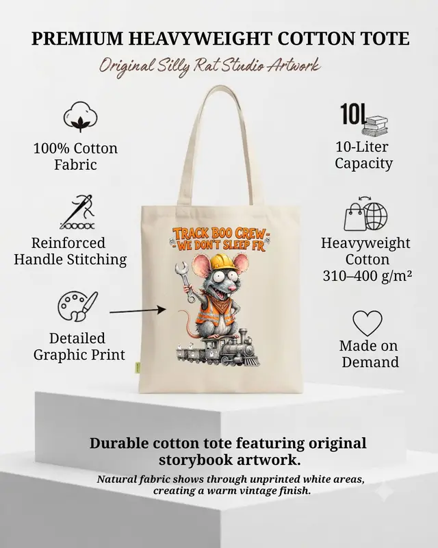 Railroad Worker Halloween Tote Bag — view 3