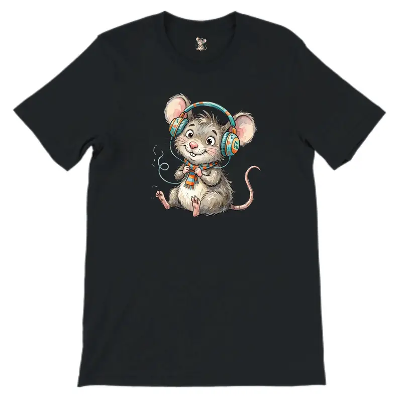 Rat Headphones Shirt — view 2