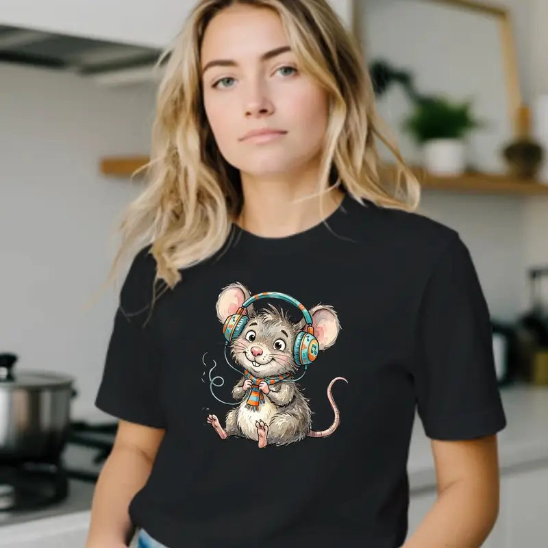 Rat Headphones Shirt — view 5