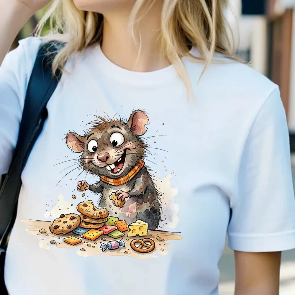 Rat Snack Shirt β hand-drawn rat design