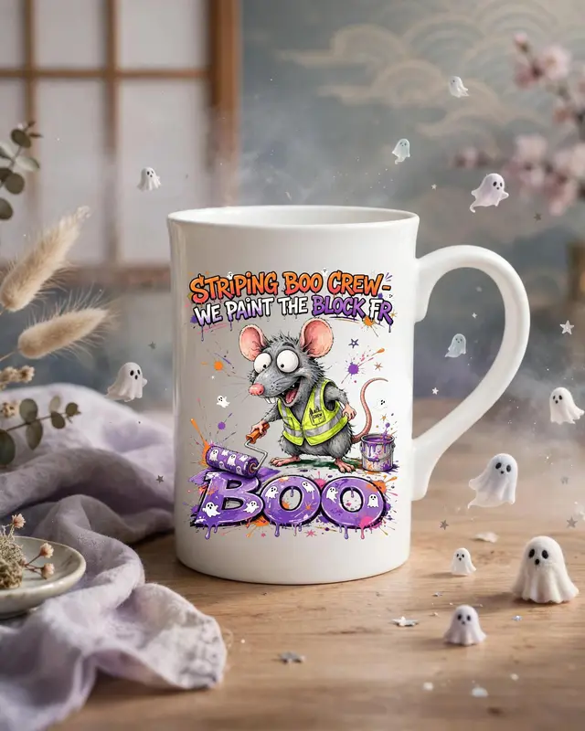 Road Striping Halloween Mug — view 2