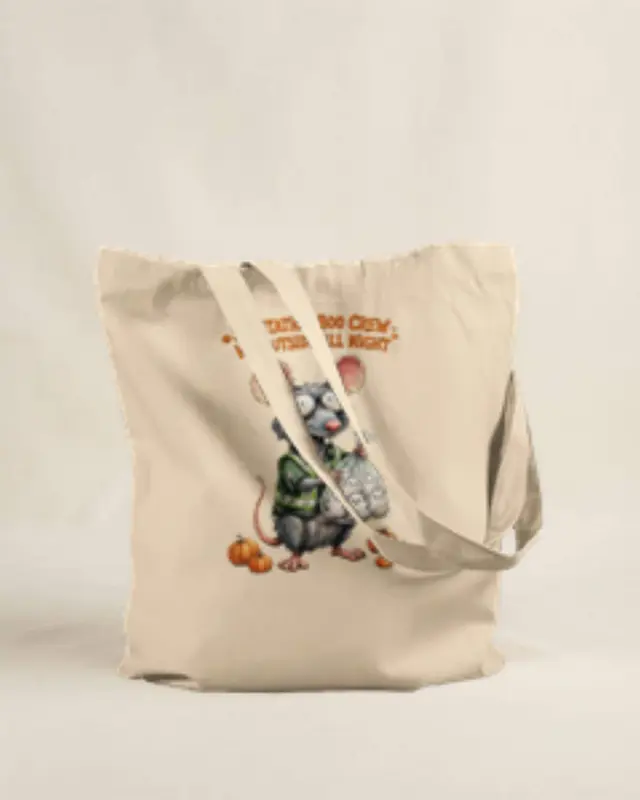 Sanitation Boo Crew Halloween Tote Bag — view 2