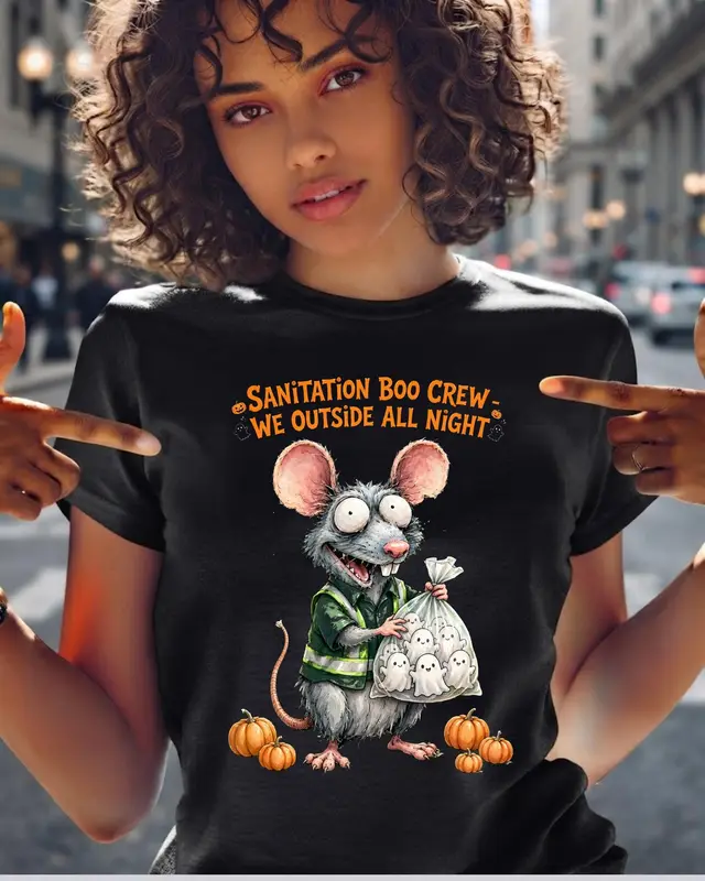 Sanitation Worker Halloween Shirt — view 2