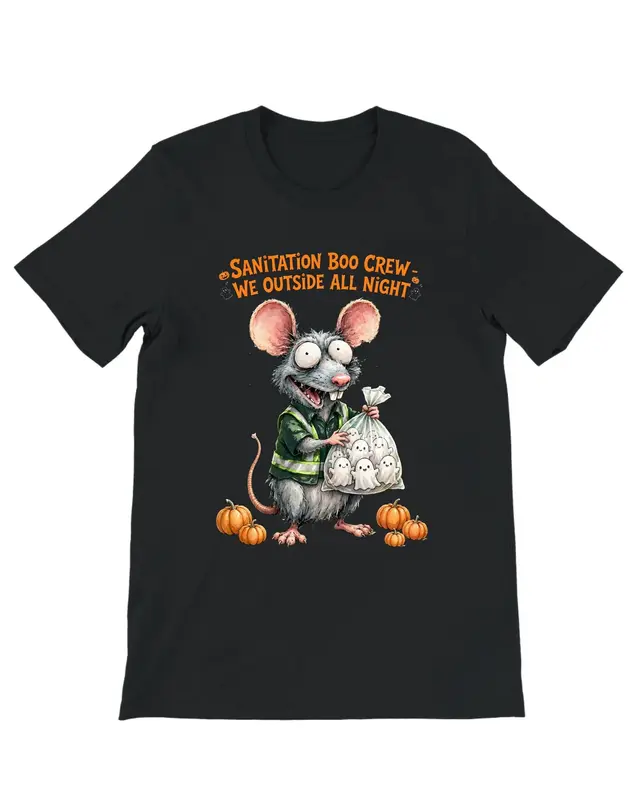 Sanitation Worker Halloween Shirt — view 6