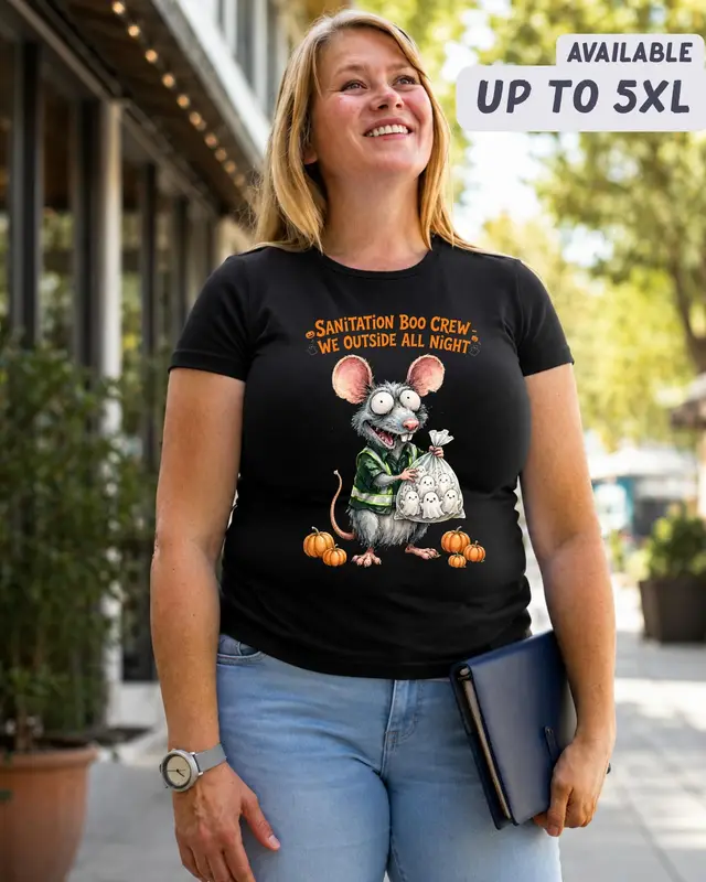 Sanitation Worker Halloween Shirt — view 7