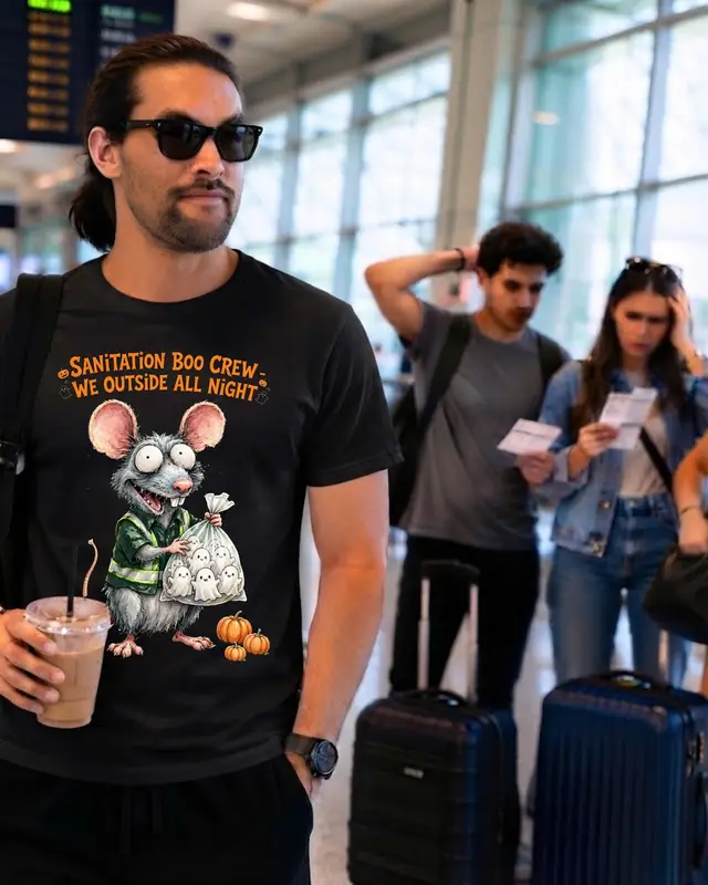Sanitation Worker Halloween Shirt — view 12