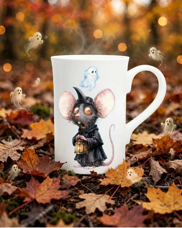 Spooky Mouse Halloween Mug — view 2