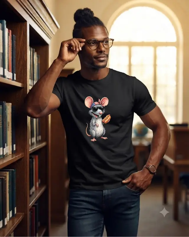 Streetwear Hot Dog Rat Shirt — view 5