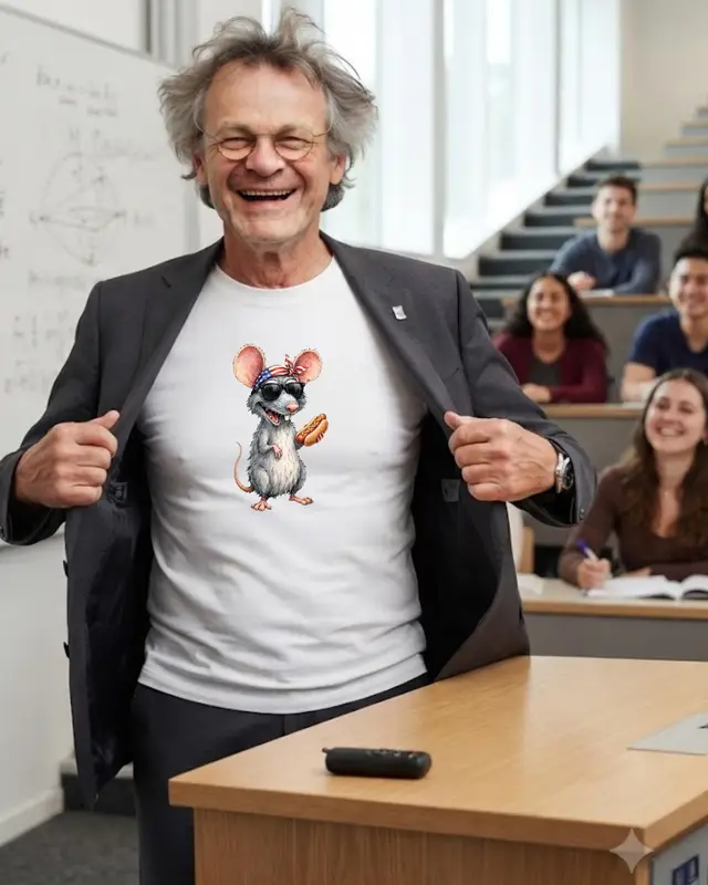 Streetwear Hot Dog Rat Shirt — view 6