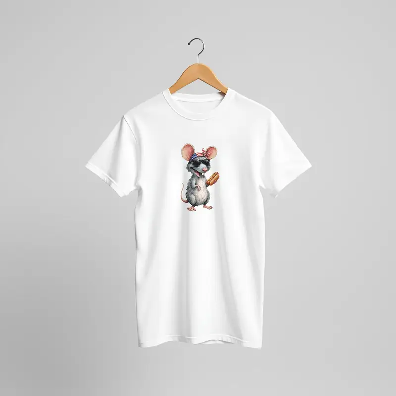 Streetwear Hot Dog Rat Shirt — view 13