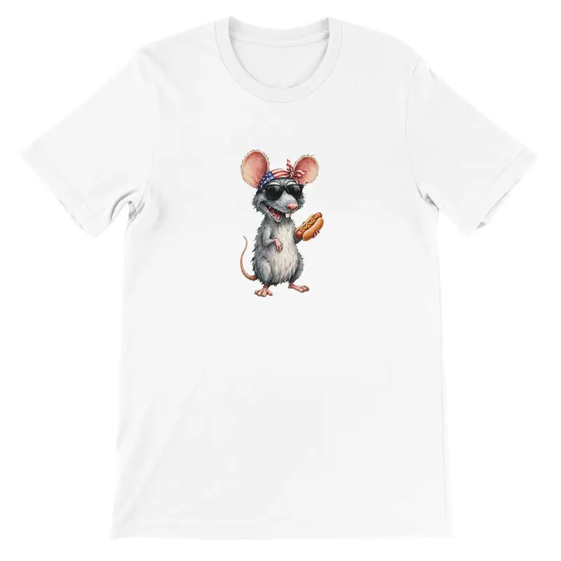 Streetwear Hot Dog Rat Shirt — view 14