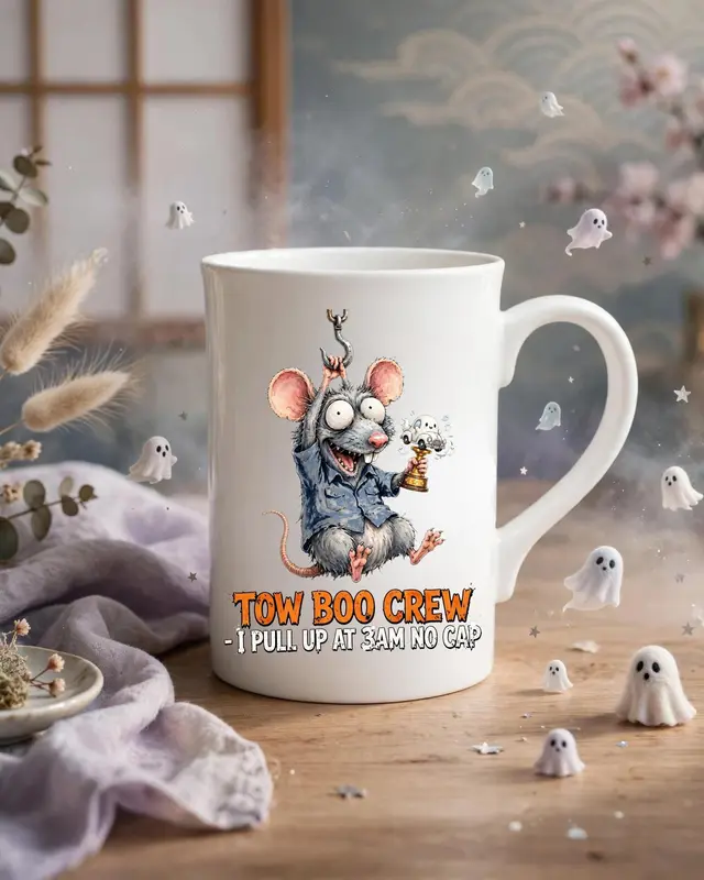 Tow Truck Halloween Mug β view 6