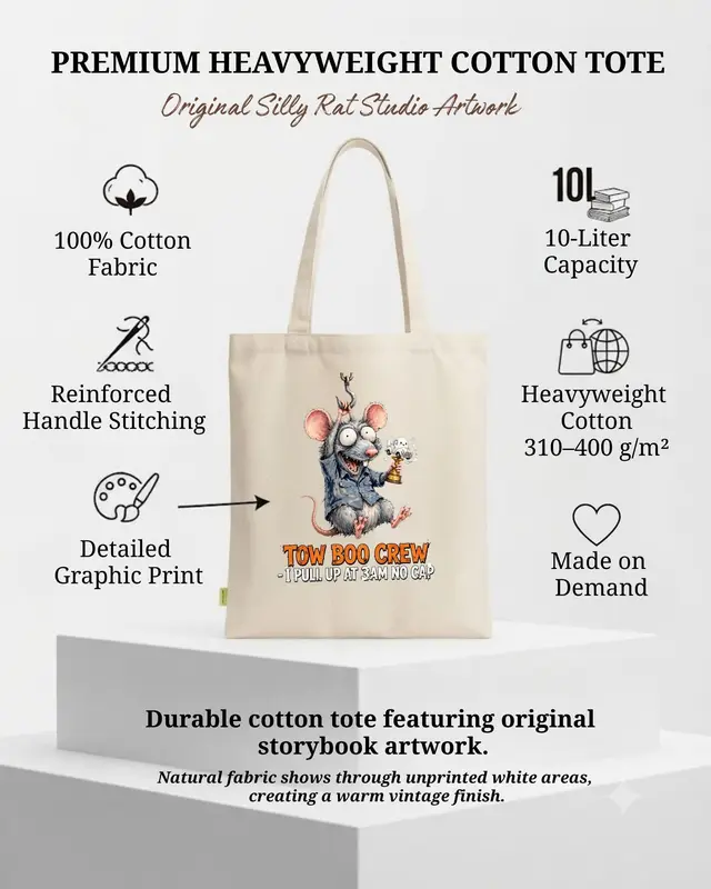 Tow Truck Halloween Tote Bag — view 3