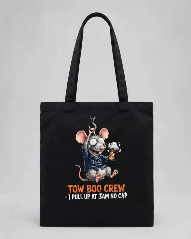 Tow Truck Halloween Tote Bag — view 4