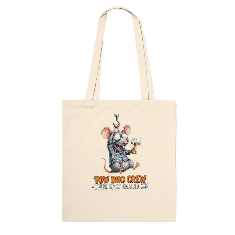 Tow Truck Halloween Tote Bag — view 6