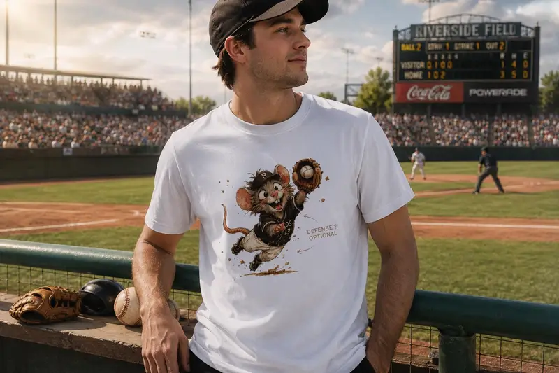 Vintage Baseball Mascot Shirt — view 7